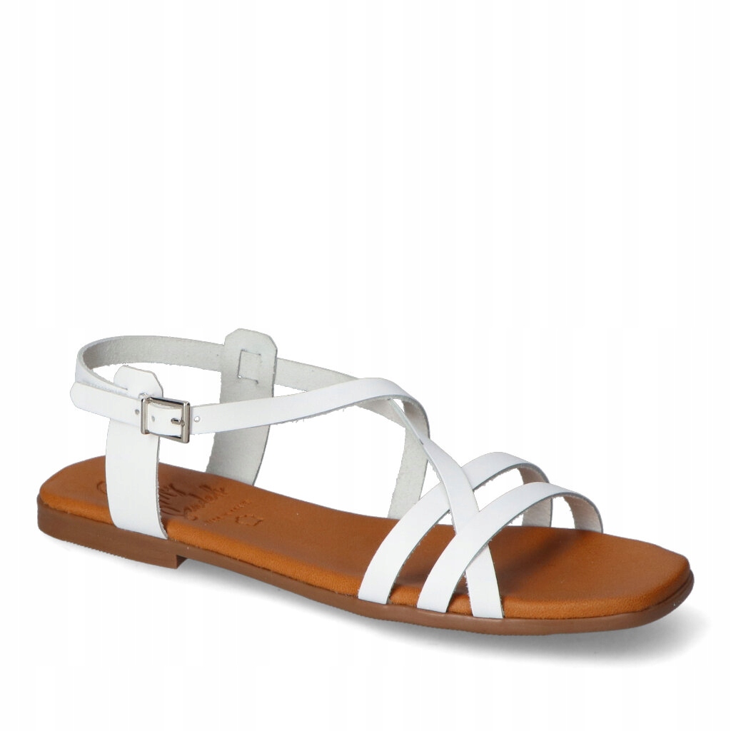 Dámské sandály Oh my Sandals Bílé Lico Kožené 39