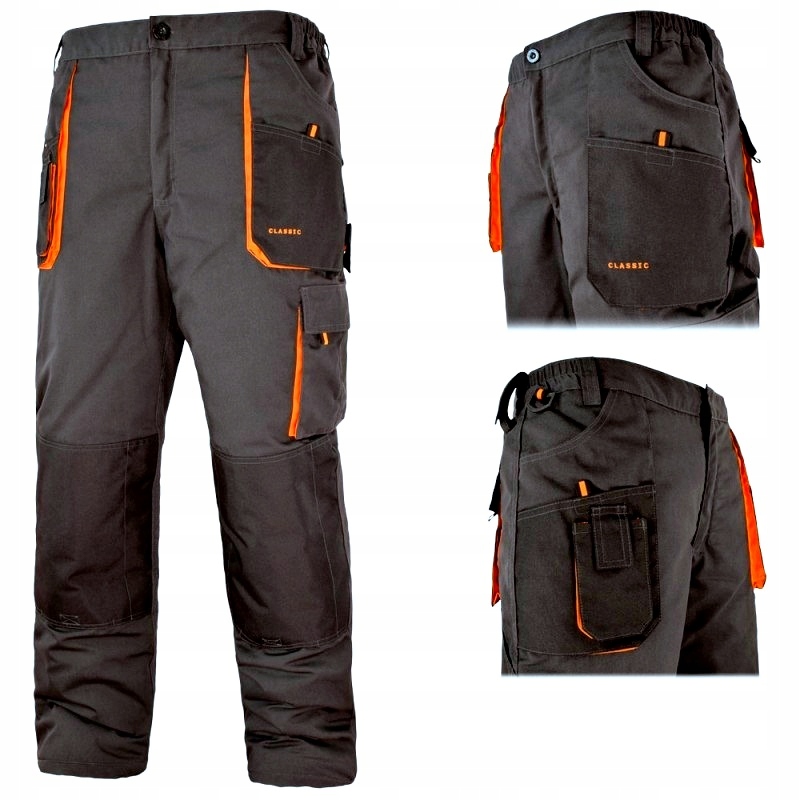 

Spodnie Robocze Classic 58 Mocne Potrójne Szwy