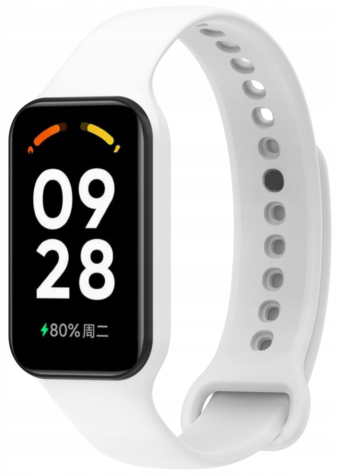 PASEK OPASKA DO XIAOMI REDMI SMART BAND 2 / MI BAND 8 ACTIVE - BIAŁY