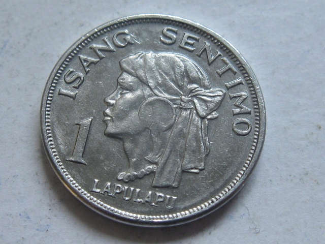 nr1202 Filipiny Moneta 1 Sentimo 1968 Ładny stan