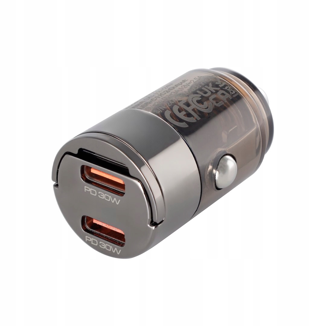 Wayme Nabíječka 12/24V, 2x Usb-c Pd 30W, nano, s kroužkem, nabíječka