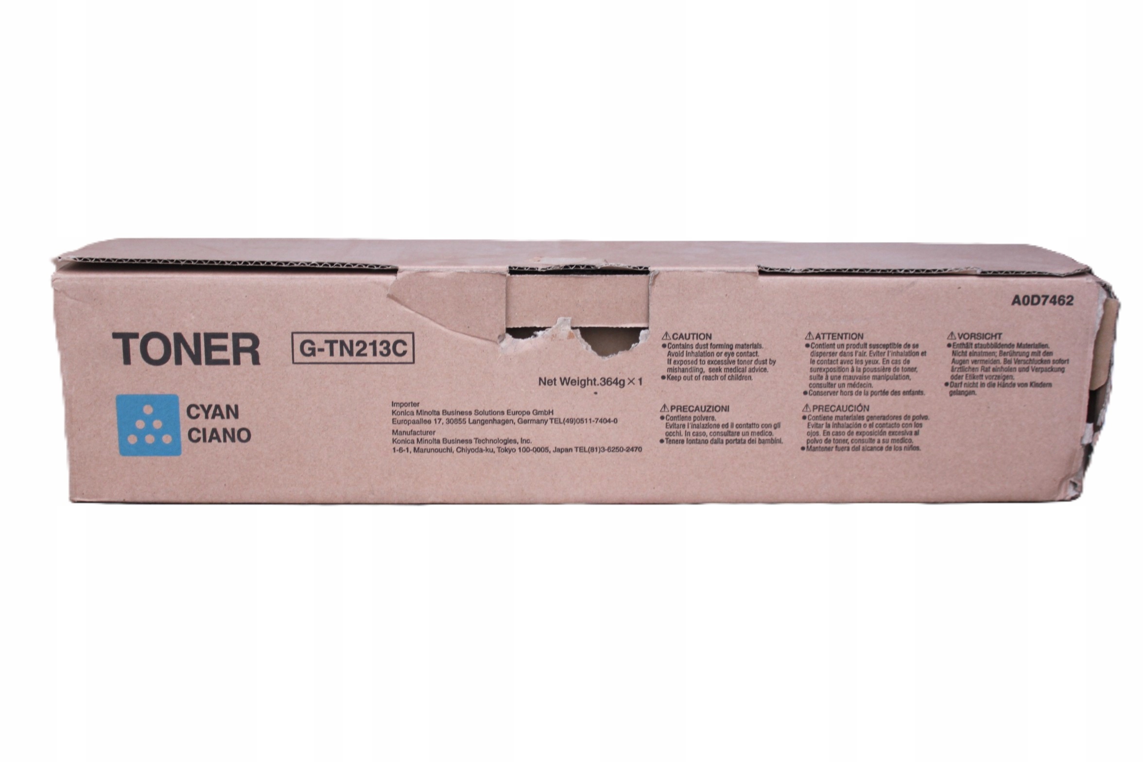 Minolta TN-213C A0D7452 toner cyan originál