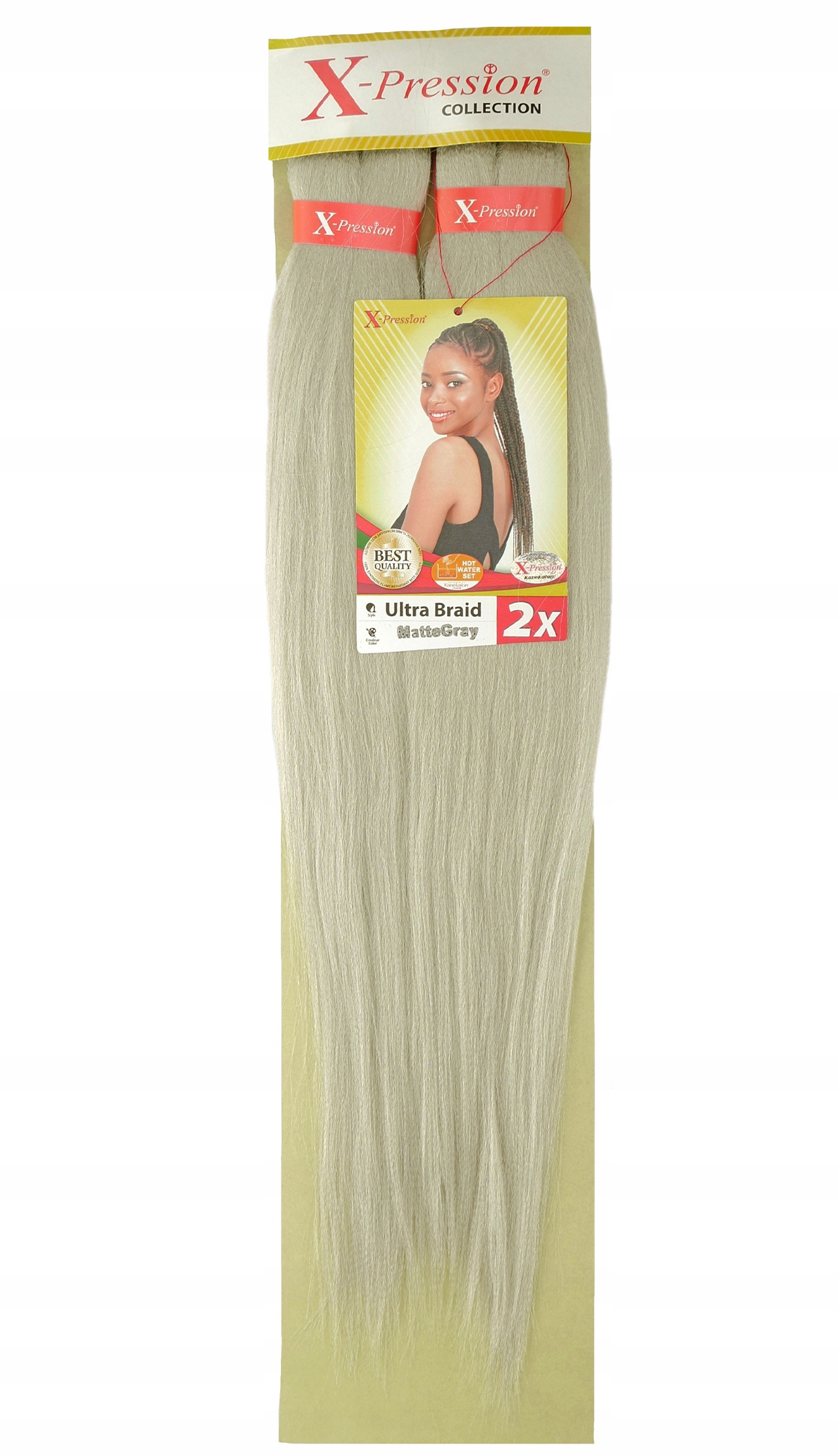 Włosy Syntetyczne X-Pression Pre Matte Gray