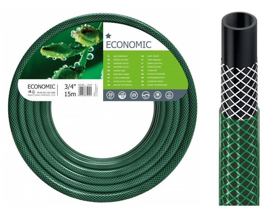 CELLFAST WĄŻ OGRODOWY ECONOMIC 3/4" 15m EAN (GTIN) 5901828850295