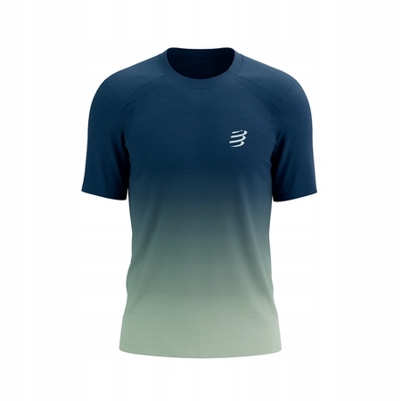 Compressport Běžecké tričko Performance Ss T-shirt poseidon/ice flow XL
