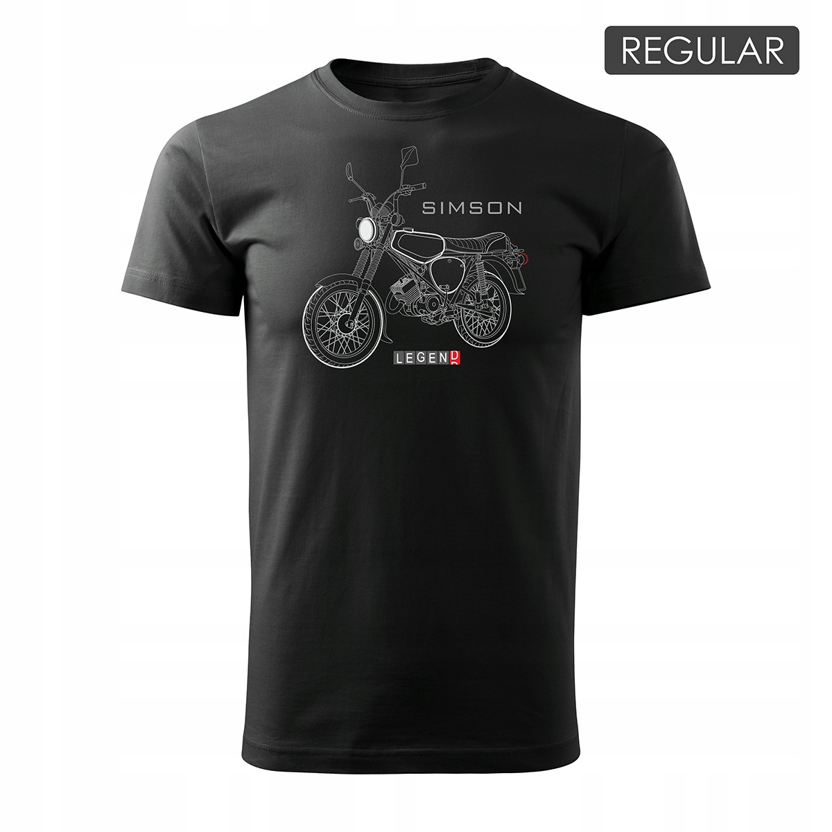 

Koszulka z motocyklem motor Simson Enduro S50 S51
