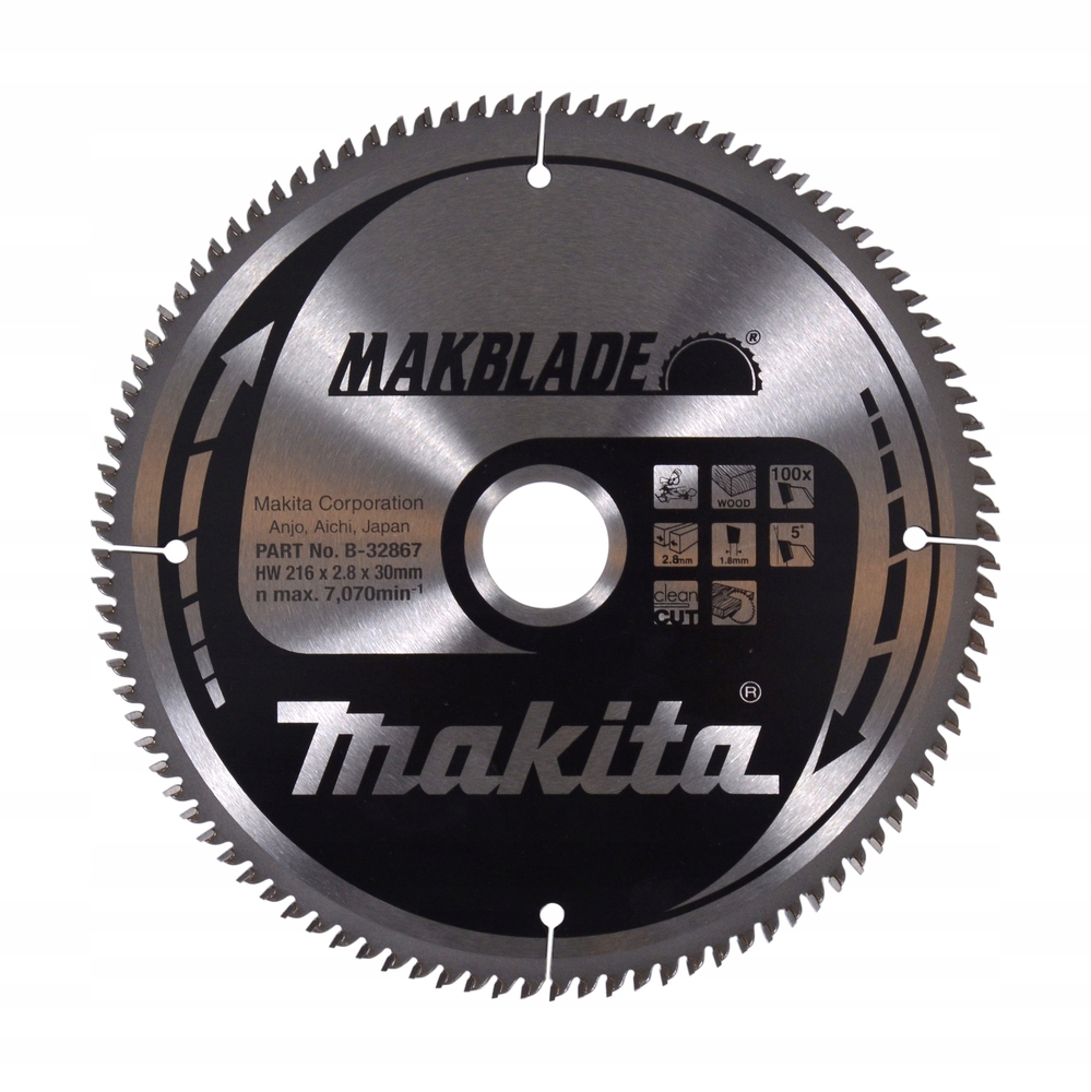 

Makita B-32867 Tarcza Tnąca 216x30 100z Makblade