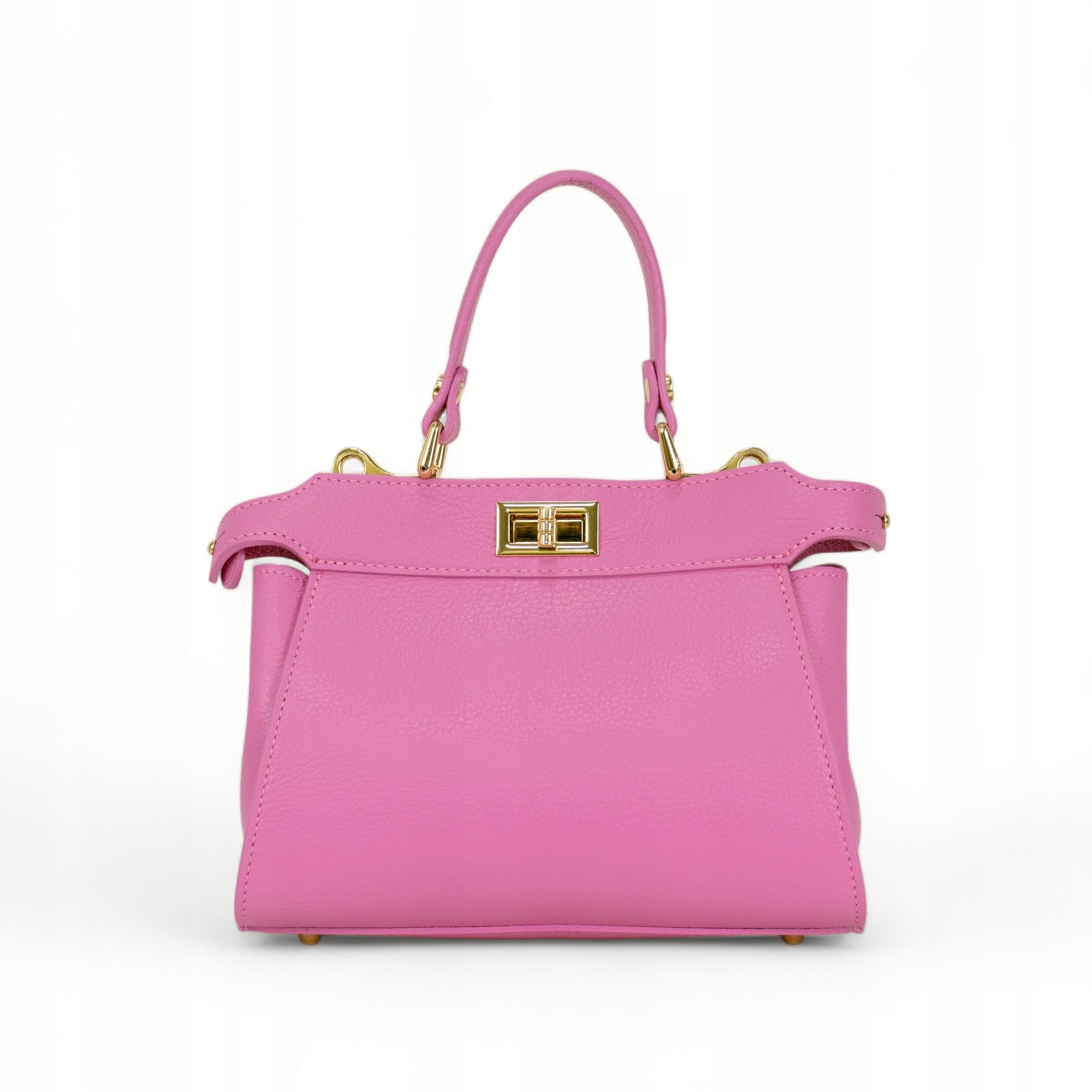 Dámská kabelka z lícové kůže Judy růžová