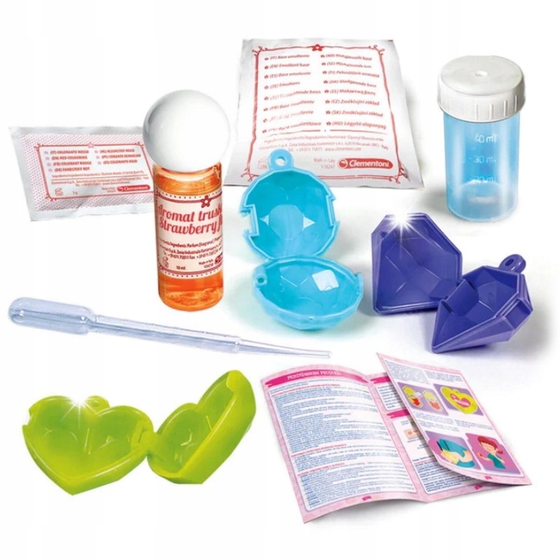 STWÓRZ SWOJE WŁASNE BŁYSZCZYKI CLEMENTONI Rodzaj laboratorium kosmetyków, mydełek