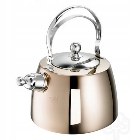 Tradičná Kanvica Oceľová Indukcia Plyn Píšťalka Schulte Ufer 2 6L Oranžová