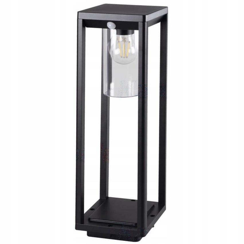 Vonkajšia záhradná lampa Stojací stĺpik E27 IP44 50 cm s snímačom pohybu