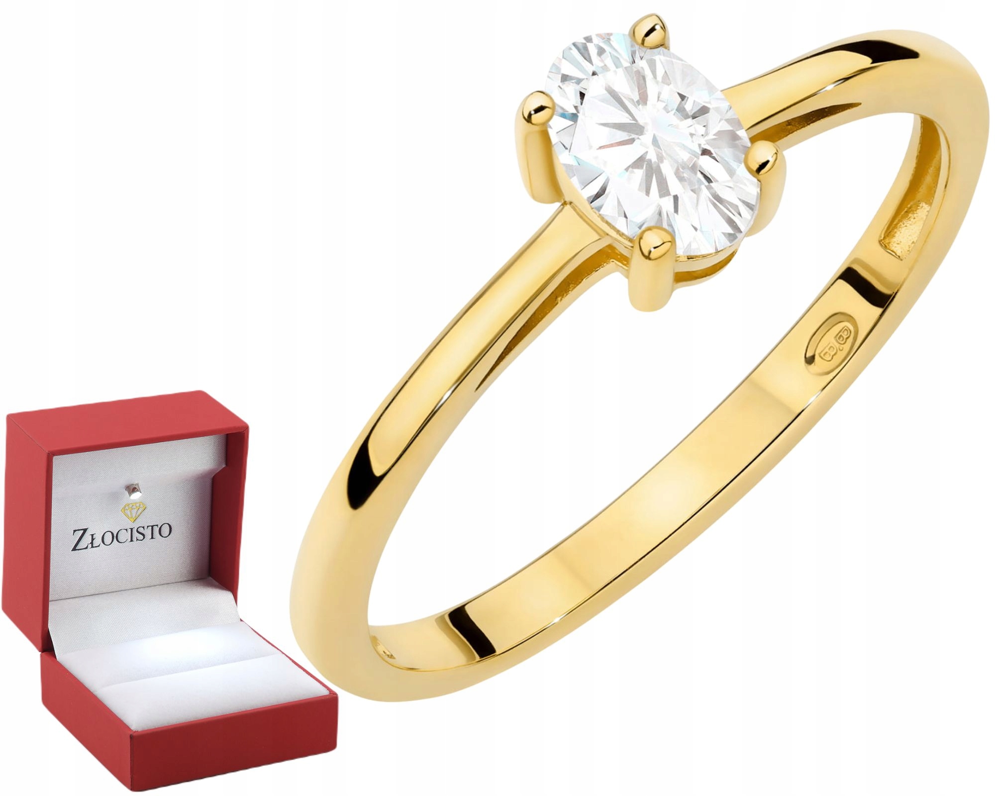 Zlatý Prstýnek S Laboratorně Vytvořeným Diamantem 585 Gravírování Prodejna