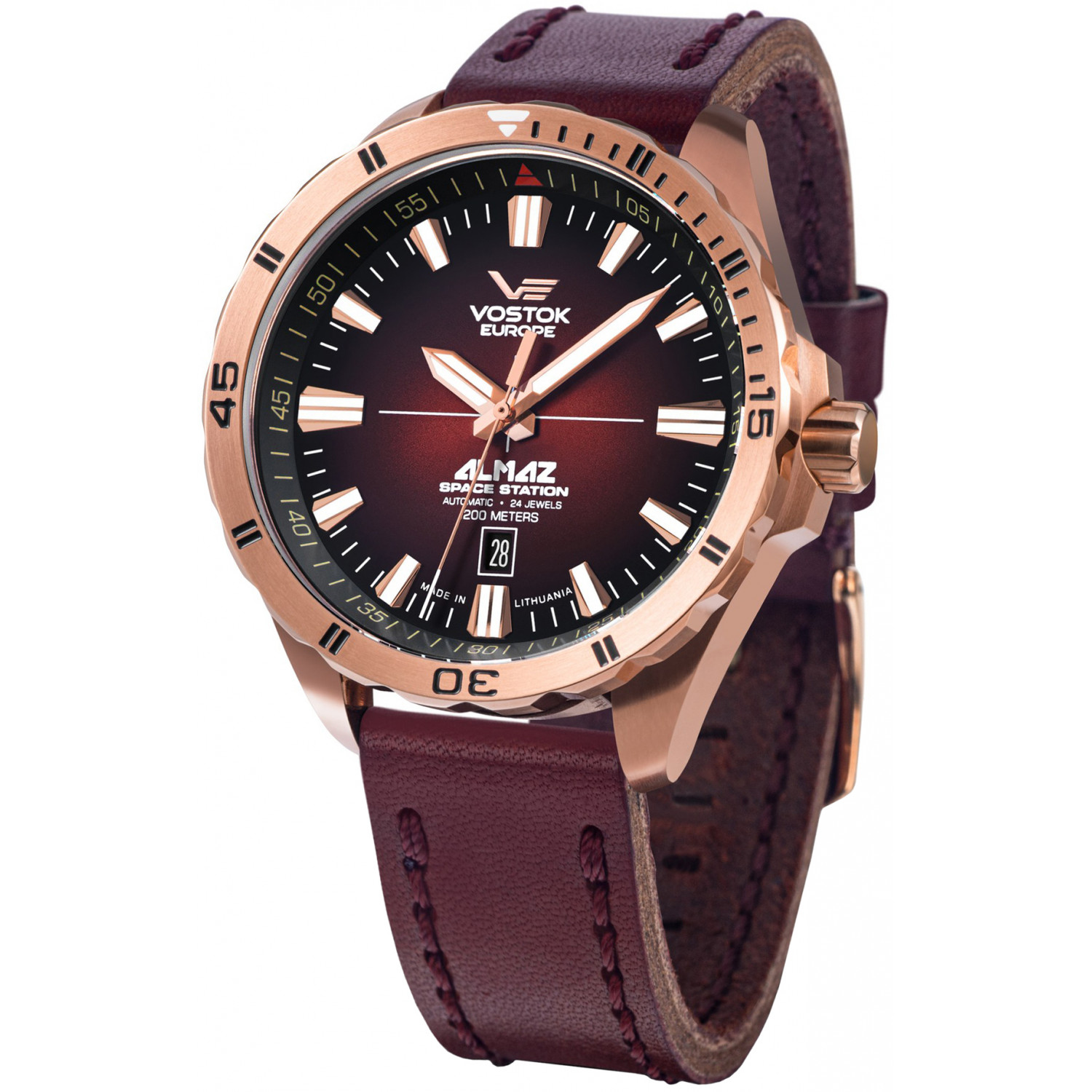 Pánské Hodinky Vostok Europe NH35A-320B679 červené