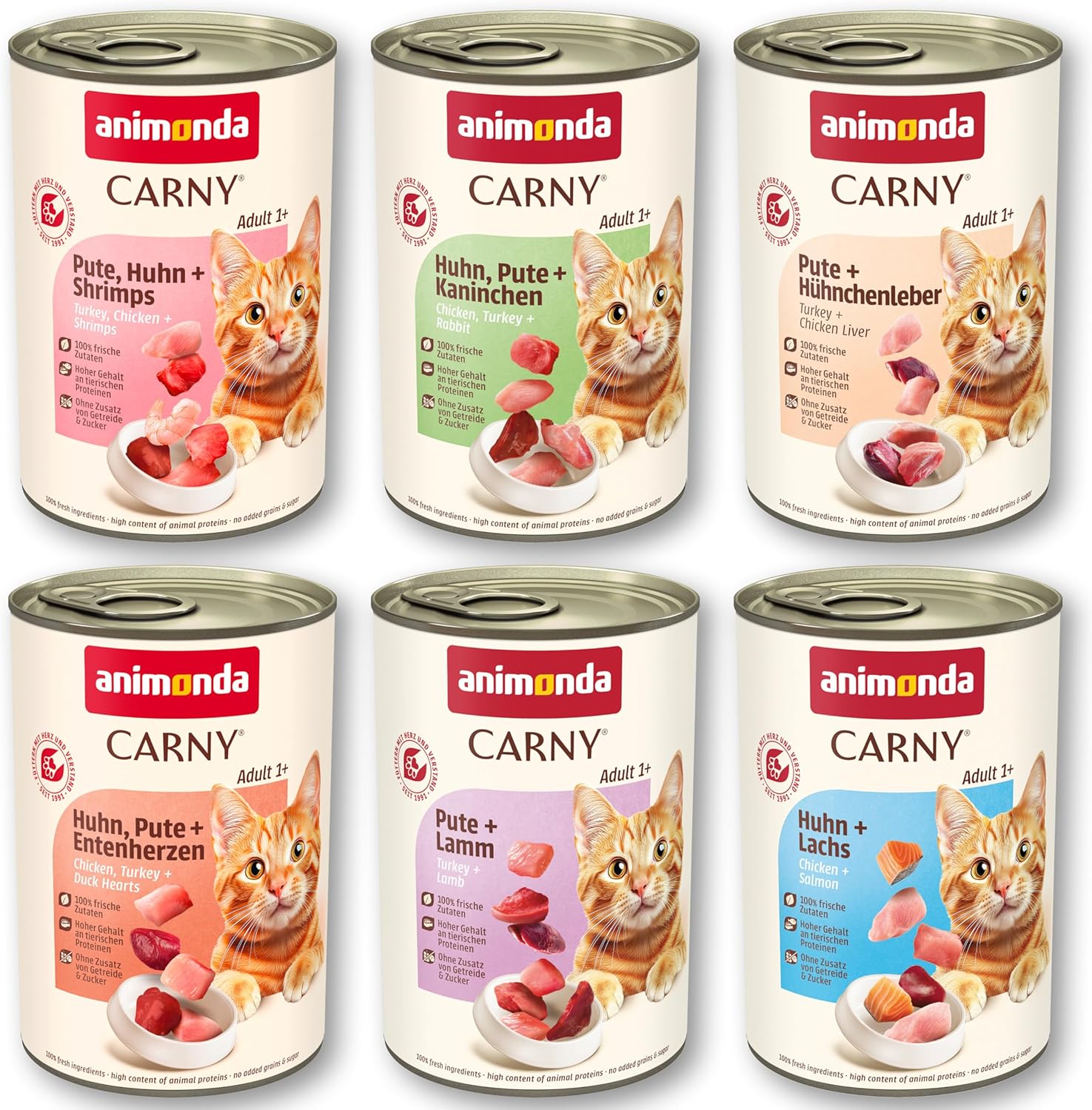 Animonda Carny Drób 6X400G Karma Dla Kotów Bez Zbóż 100% Mięso