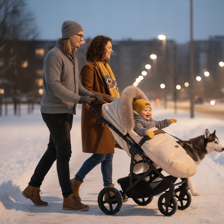 PREMIUM SPACÍ VAK BABYMAM DO KOČÍKA, SÁŇOK, GONDOLY, IZOLOVANÝ KOŽUŠINOU, Dĺžka 90 cm