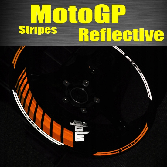 MotoGP Reflexní pruhy Samolepky, pásky na kola, ráfky, okraje pro Ktm
