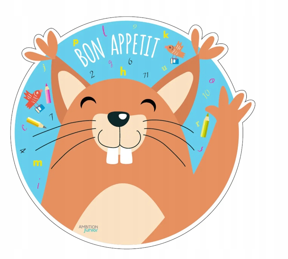 

Podkładka na stół dla dziecka 33,5cm wiewiórka