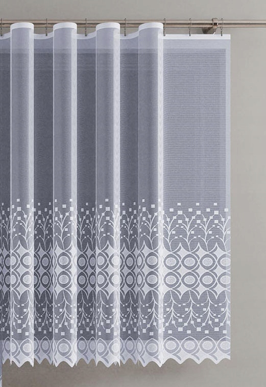 Mg Záclona žakár 619/122 Bílá 400x140 cm Hotová S Páskou Skr