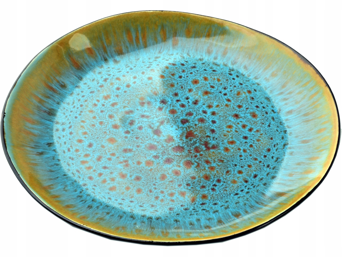 BASIC NATURE Ceramiczny duży TALERZ TALERZYK Deserowy 20,5 cm - kpl 6 sztuk Marka Mondex