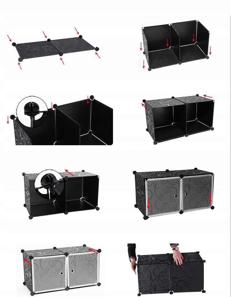 SZAFA MODUŁOWA UBRANIOWA GEOMETRIC GARDEROBA Rodzaj drzwi uchylne