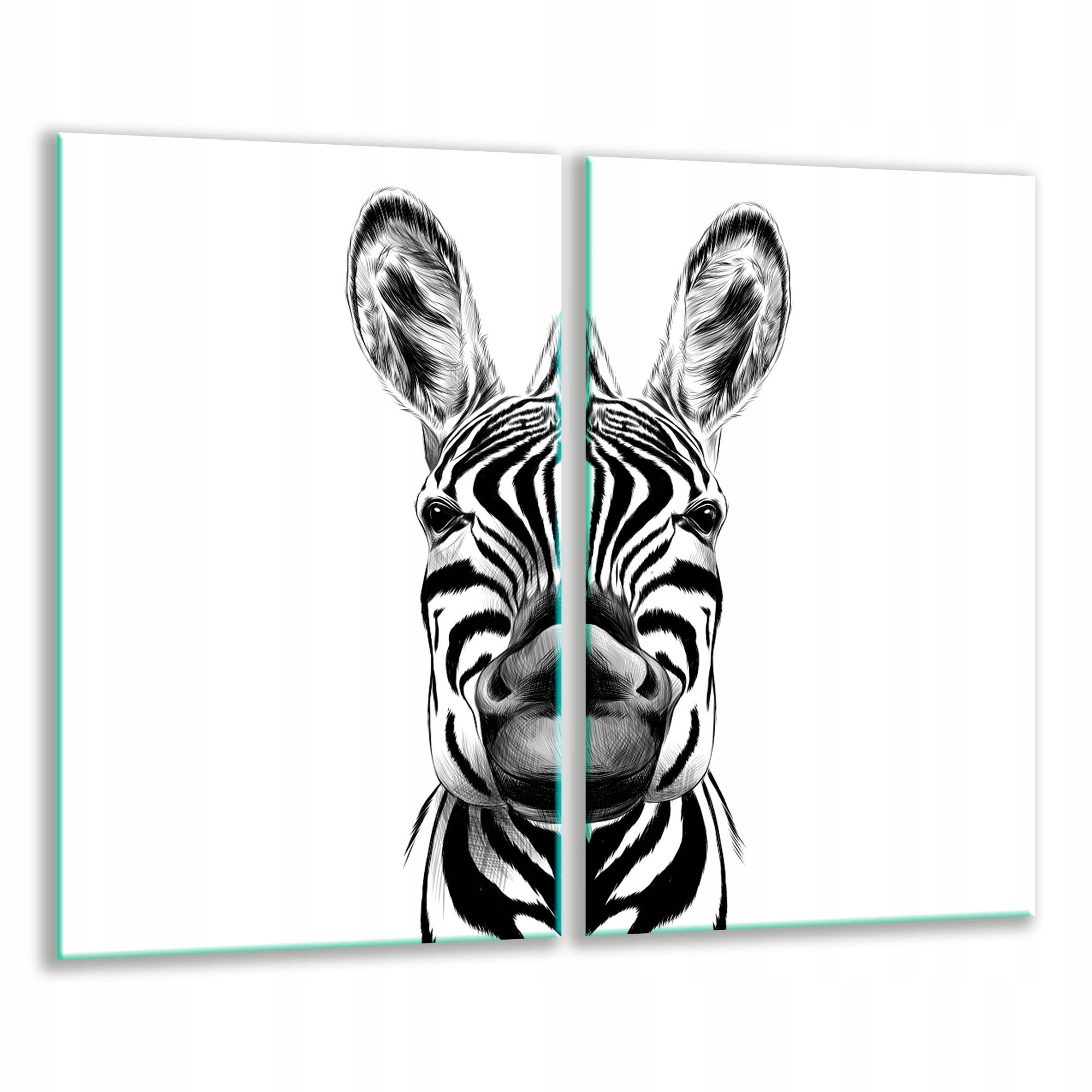 2x Ochranná Skleněná Deska Na Sporák Zebra 30X52 Tvrzené Sklo Kuchyně 7