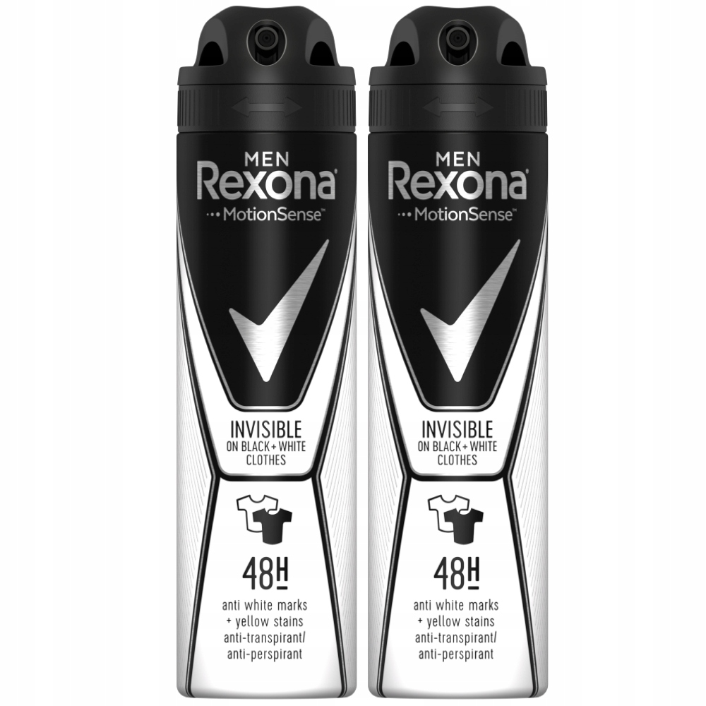 

Rexona Men Invisible antyperspirant sprayu 2x150ml