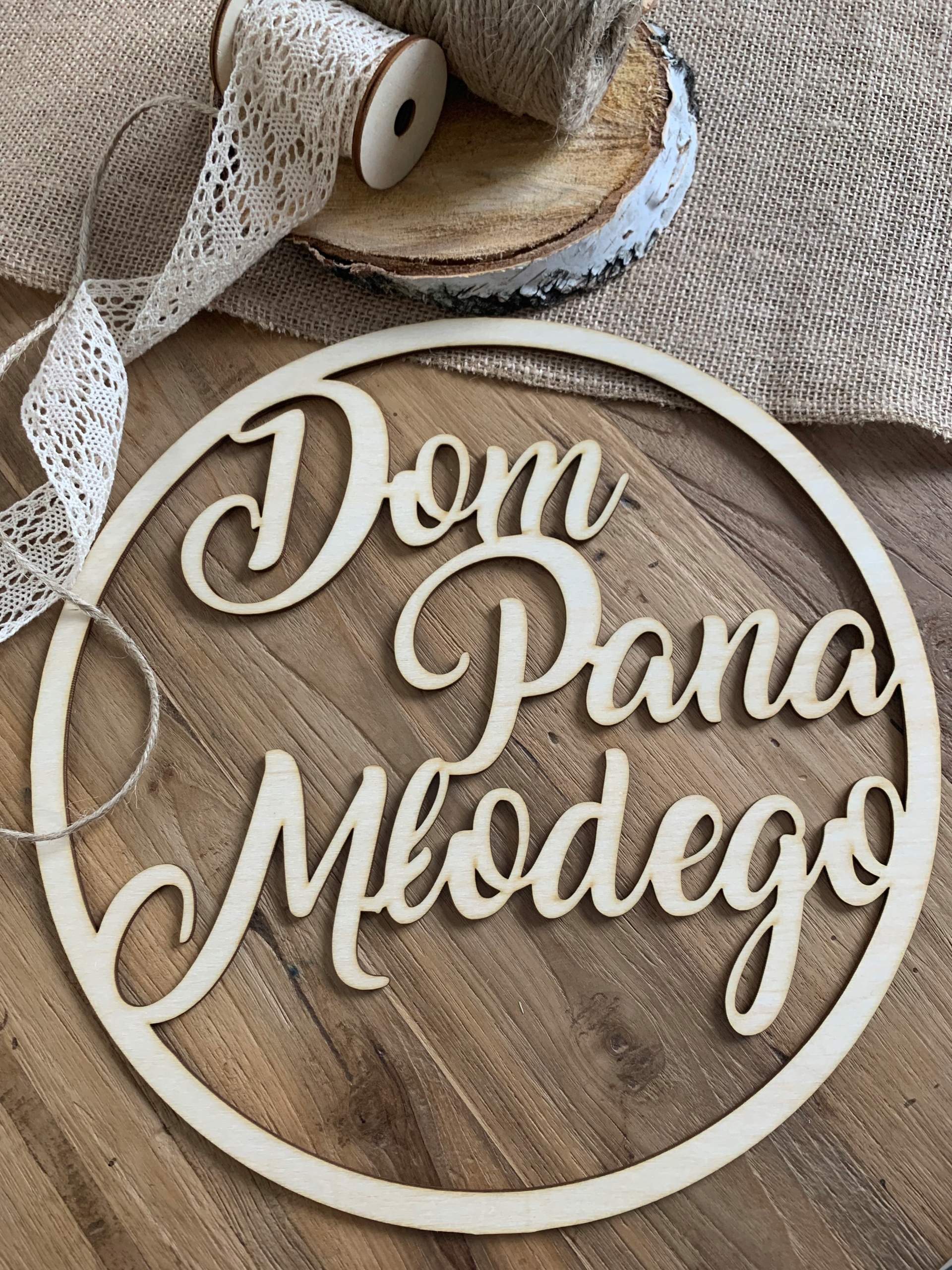 Wianek koło Dom Pana Młodego Panny Młodej ślub 2x Wysokość produktu 30 cm