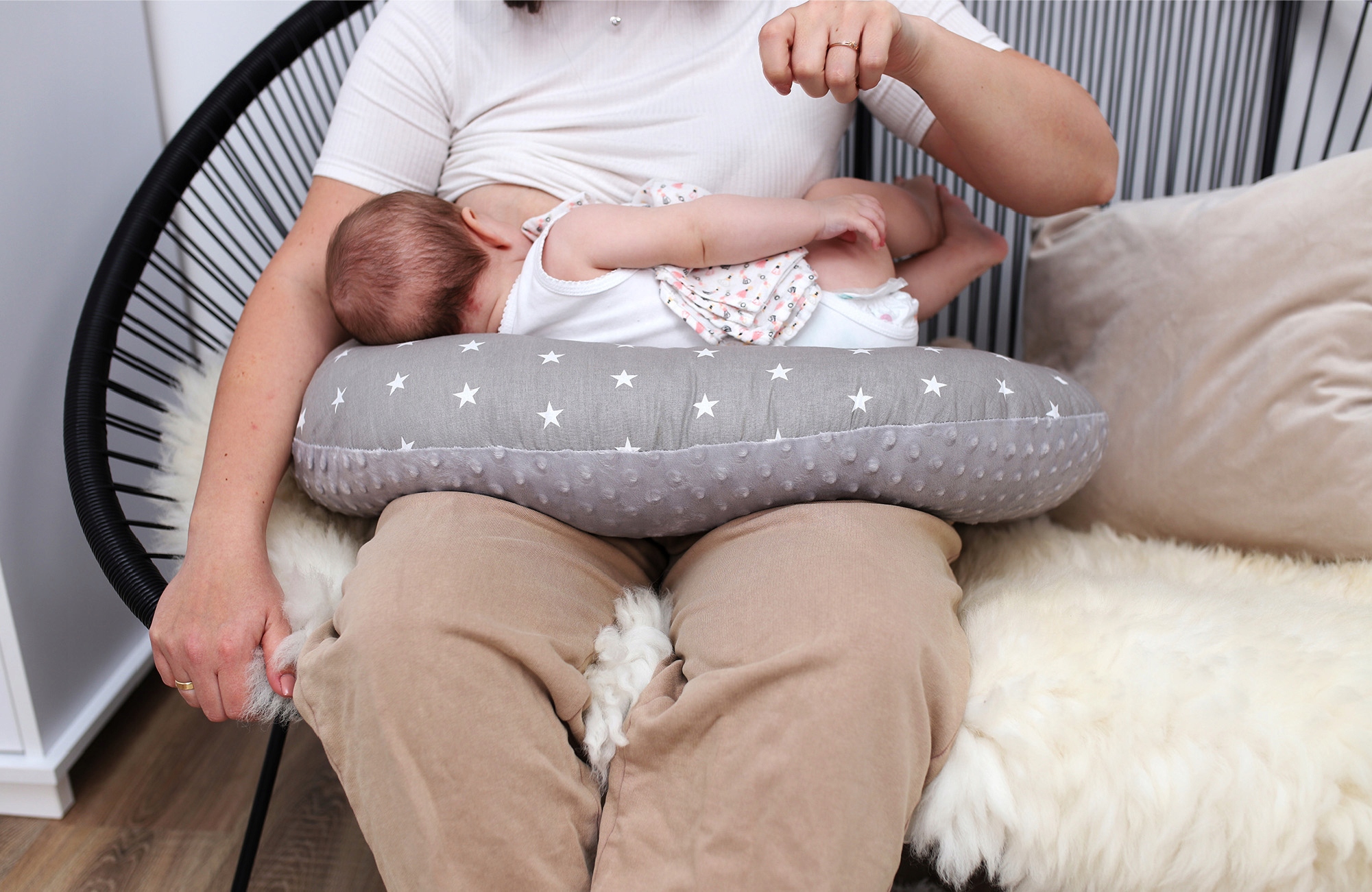 Poduszka do karmienia rogal 60x40 Kod producenta ROG000_MULTI_MIX