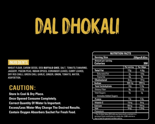 TAJ INDIAN 1947 DAL DHOKALI 200G