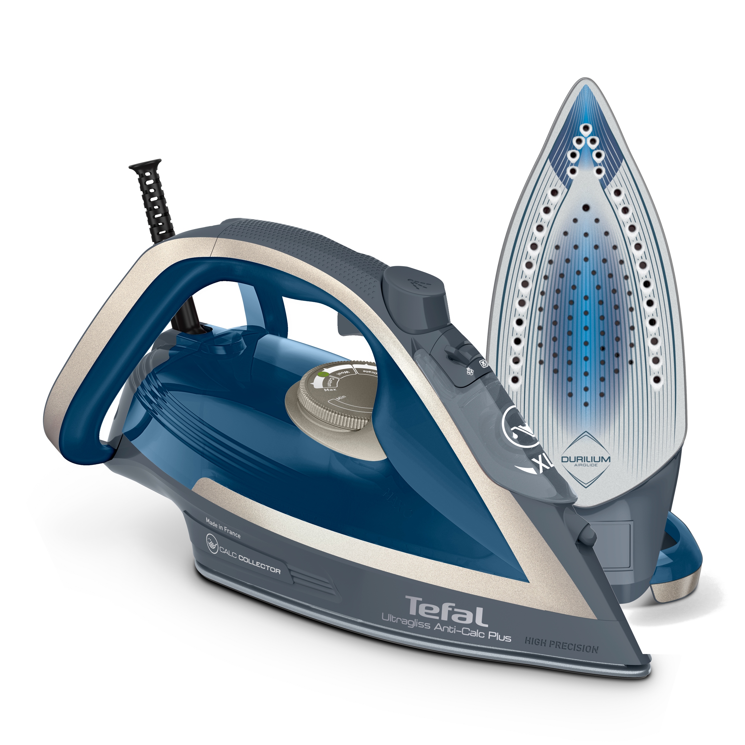 Żelazko parowe Tefal Ultragliss Plus FV6842 2800W mocny wyrzut pary strażak