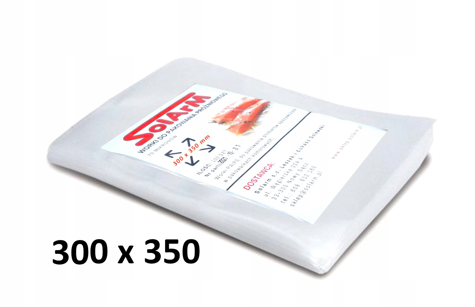 

Worki Do Pakowania Próżniowego 30 x 35, 100 szt.