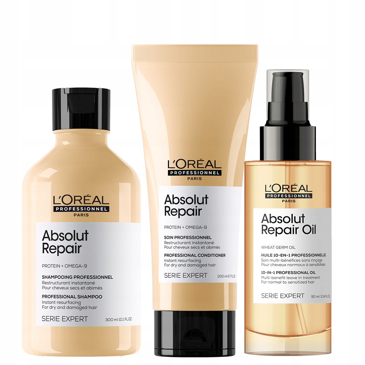 Loreal Absolut Repair sada pro obnovu vlasů šampon sérum kondicionér