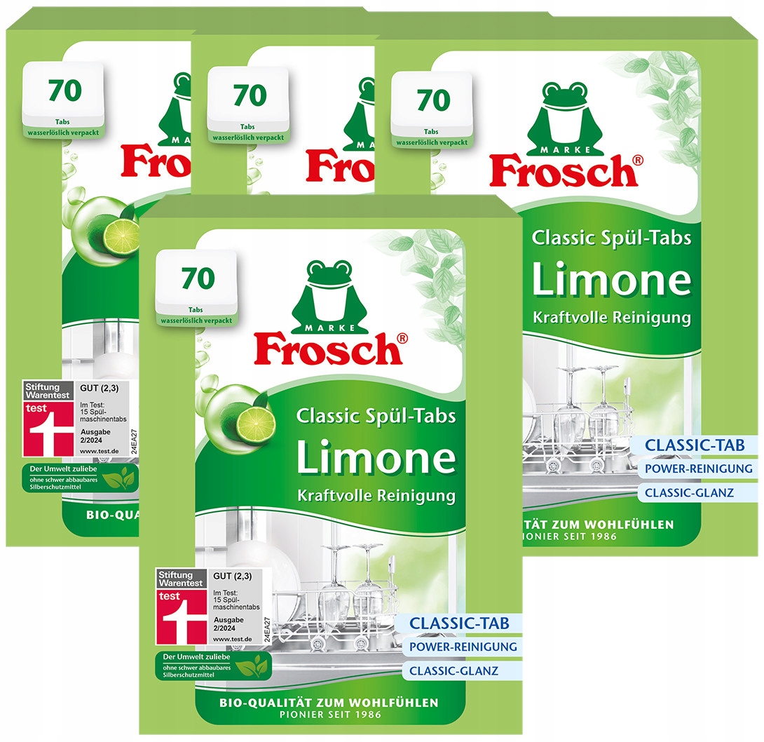 Levně Frosch Classic Lime tablety do myčky účinné a ekologické x 280