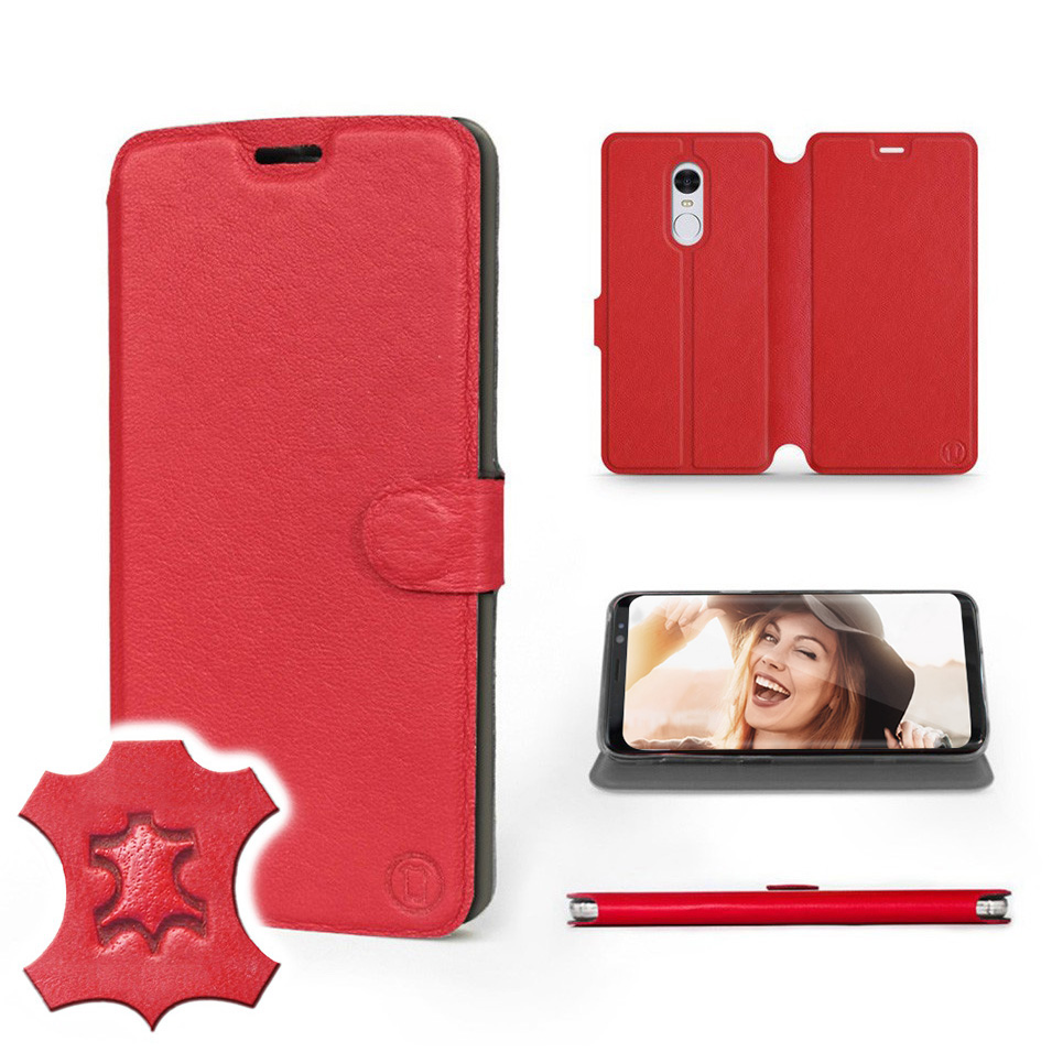 

Etui Mobiwear do Xiaomi Redmi Note 4X -Red Leather