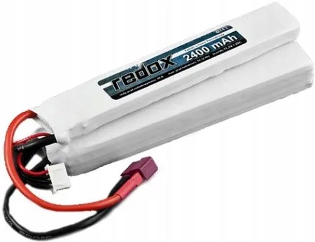 Redox Akumulator Bateria LiPo Li-Po 7,4v 2400mAh Ak M4 Ar M16 M14 G36 MP5