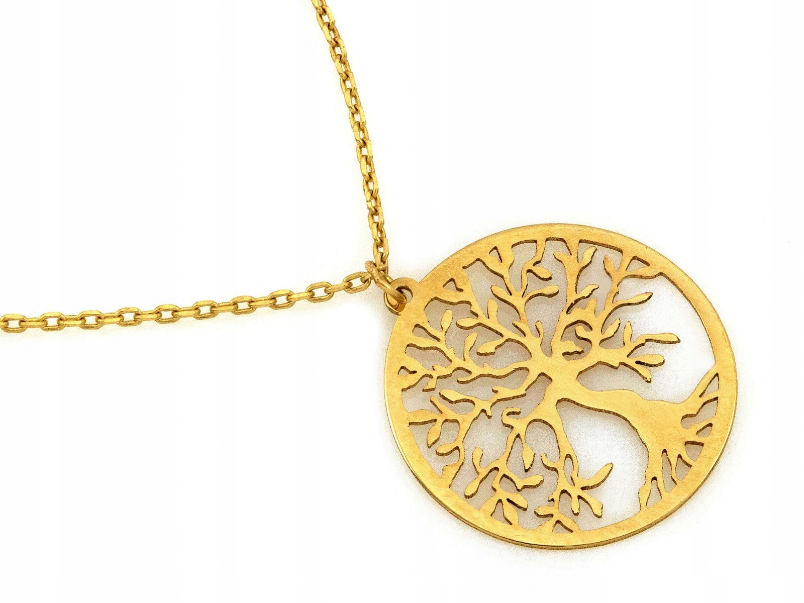 Náhrdelník pro ženu ze zlata 585 14k, stromek štěstí s kamenem 1.50 g