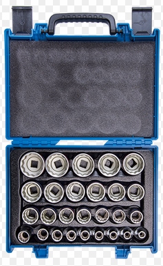 Nástrčné Hlavice 1/2" 8-36mm 27ks 12-HRANNÉ King Tony Kufor 4057MR