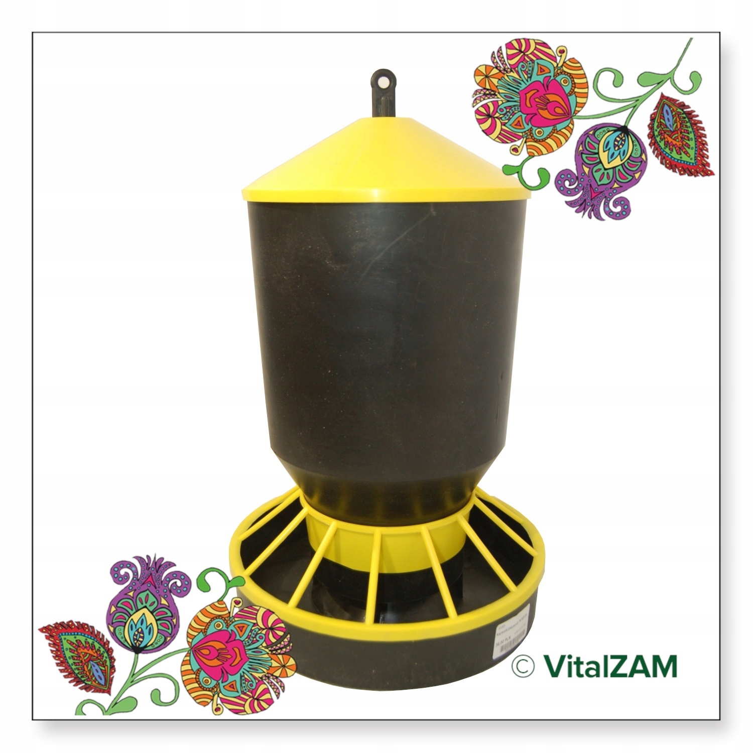 DUŻY KARMNIK DLA DROBIU 10kg ZASYPOWY podwieszany