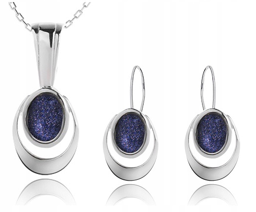 

Komplet Subtelnej Biżuterii Z Nocą Kairu pr.925