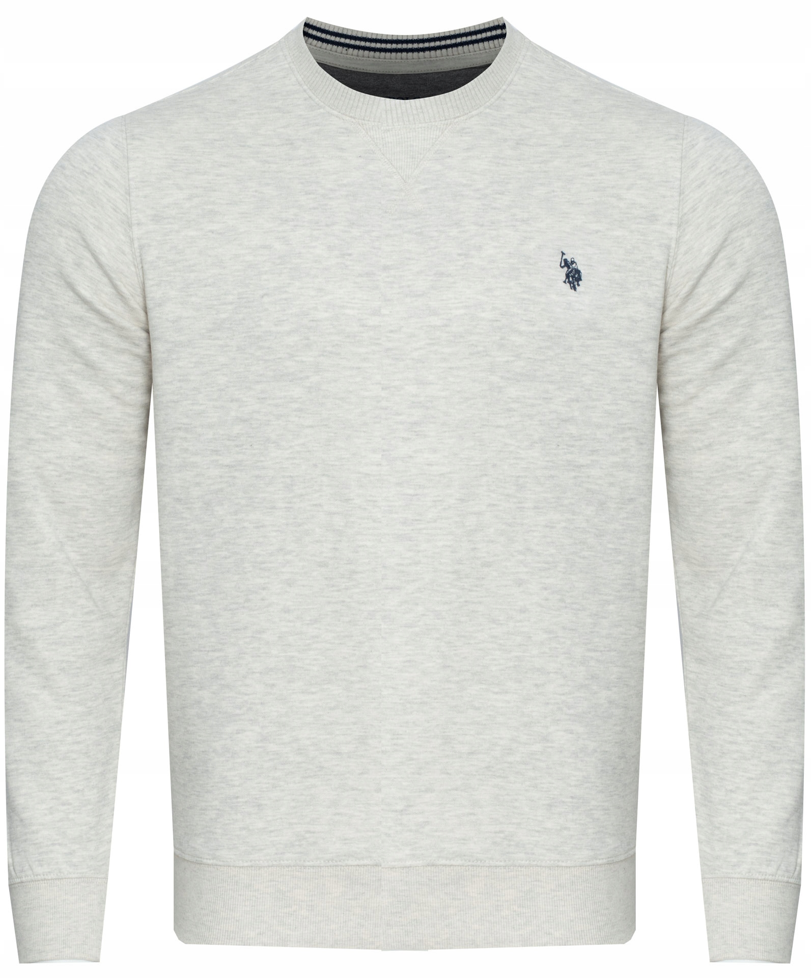 Bluza męska U.s. Polo Assn. 23004214-02 szara pod szyję bawełniana
