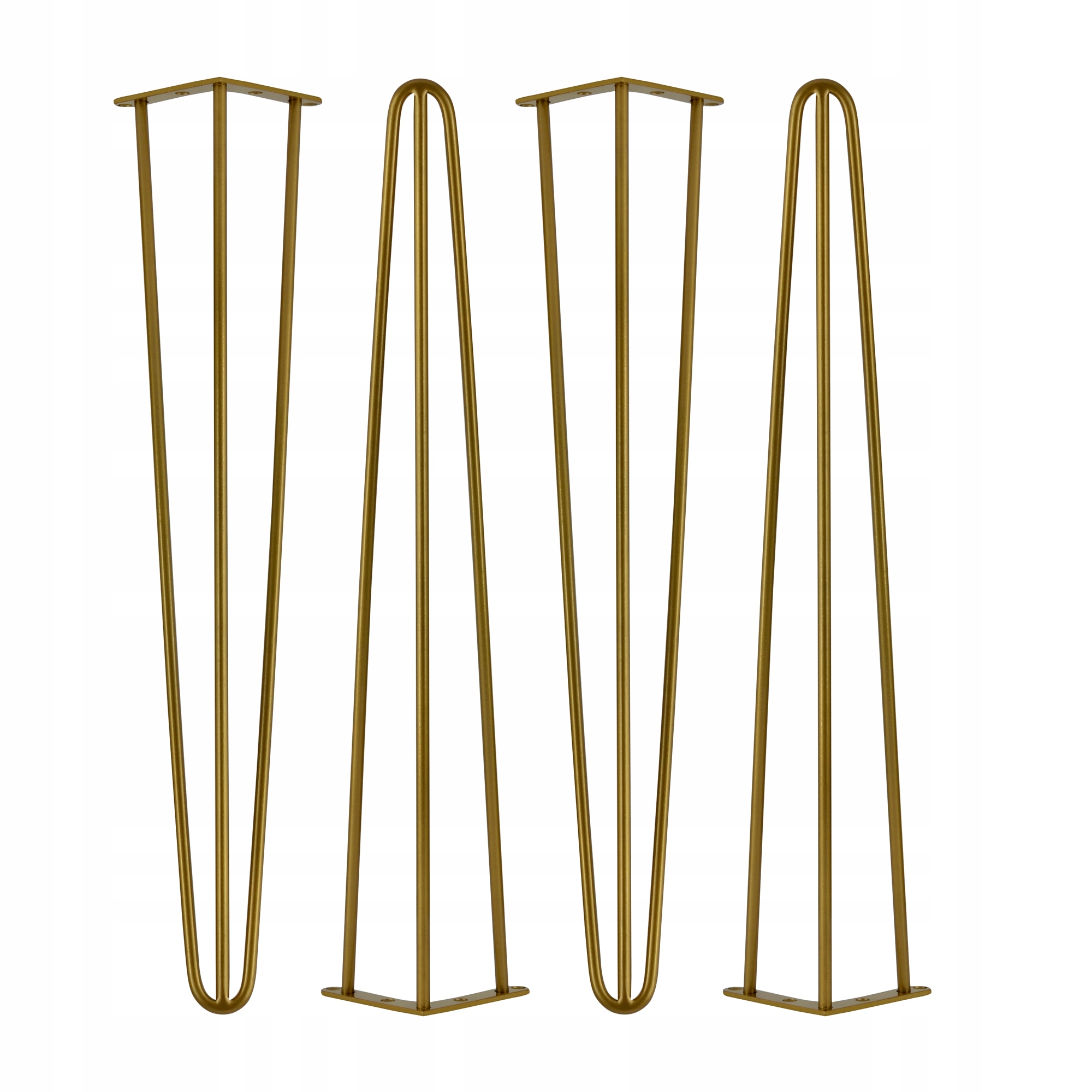 

4 x Metalowe nogi Hairpin legs 71 cm fi 10 złoty