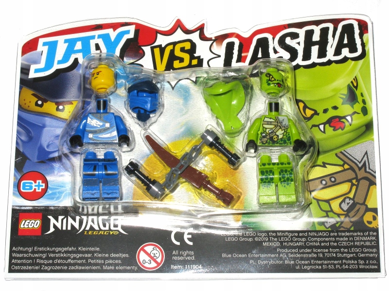 

Lego Ninjago figurki Jay njo489 Wężon Lasha njo497