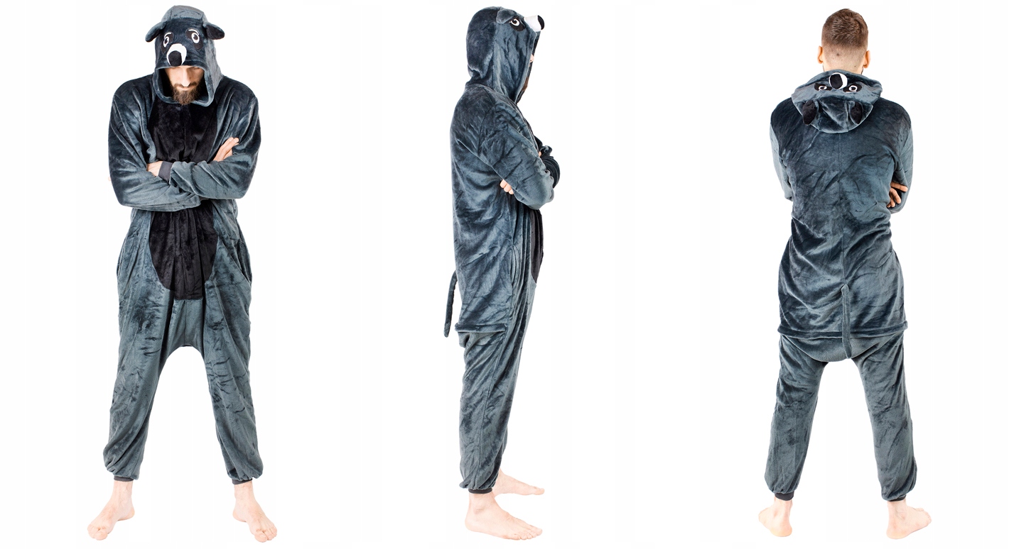 KOSTIUM ONESIE KIGURUMI KOMBINEZON DRES SZOP PIŻAMA JEDNOCZĘŚCIOWA XL Rozmiar XL
