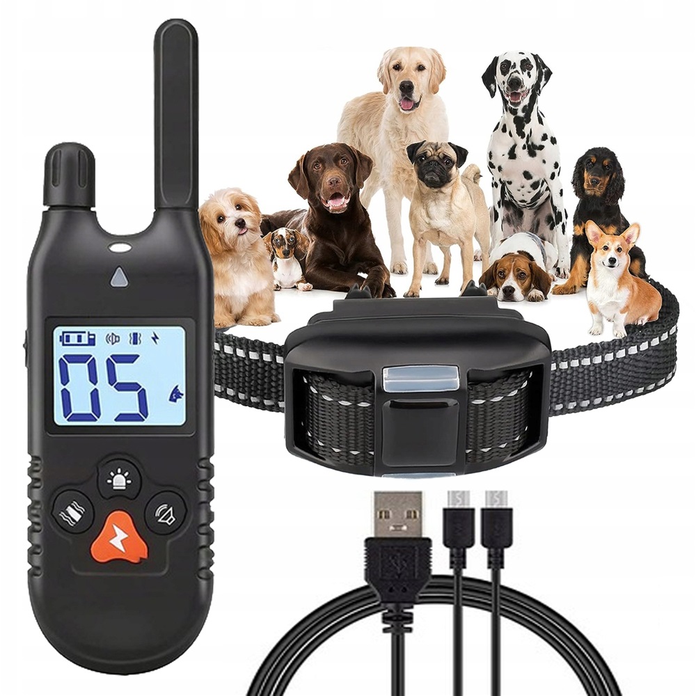 Výcvikový Obojek Pro Psa S Vodotěsným Dálkovým Ovládáním A Vestavěným Světlem