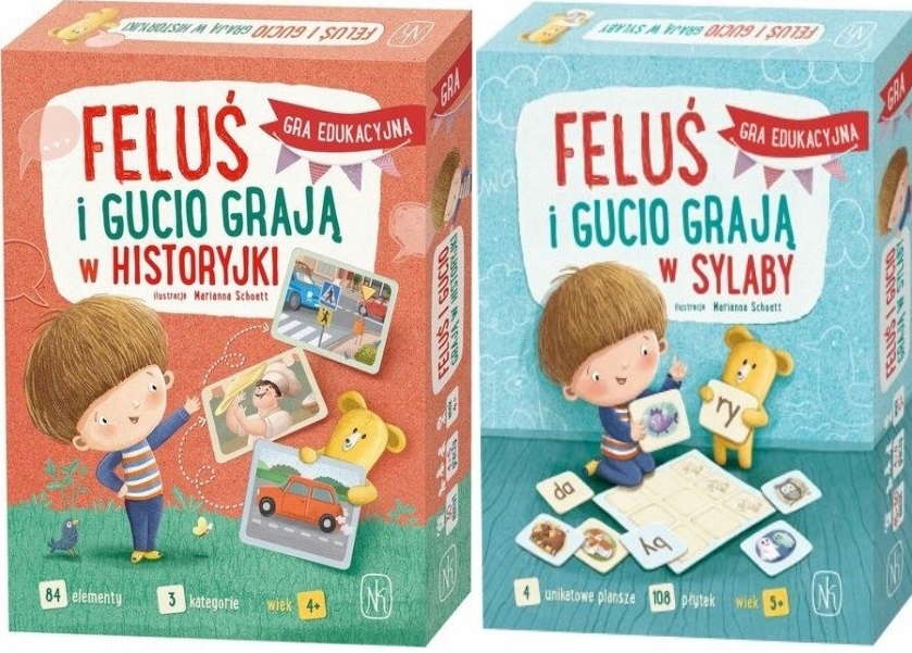 Feluś i Gucio grają w sylaby Feluś i Gucio grają w historyjki