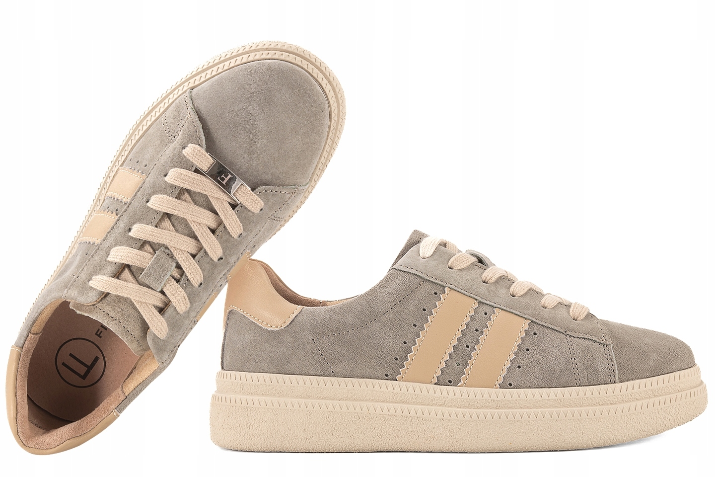 Filippo DP7499 Sportovní Polobotky Kožené Tenisky Na Platformě 41