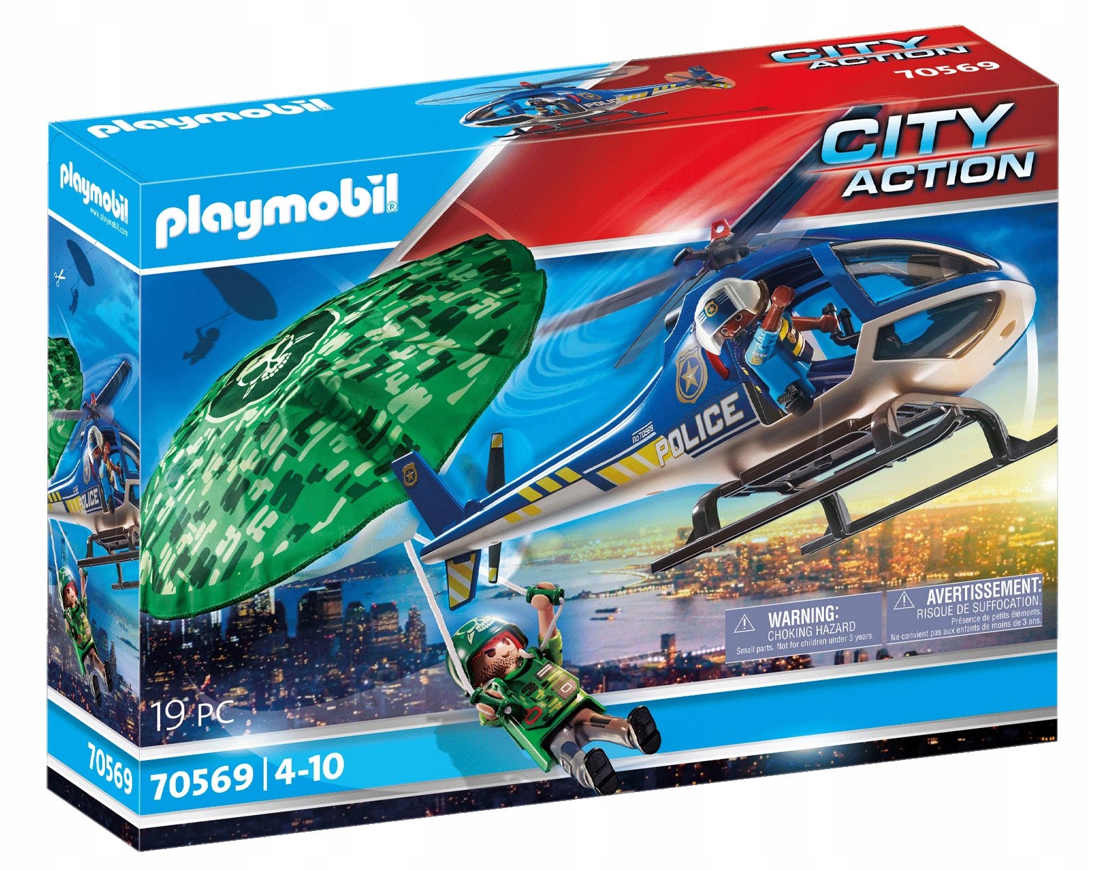 

Playmobil 70569 Policja: Ucieczka ze spadochronem