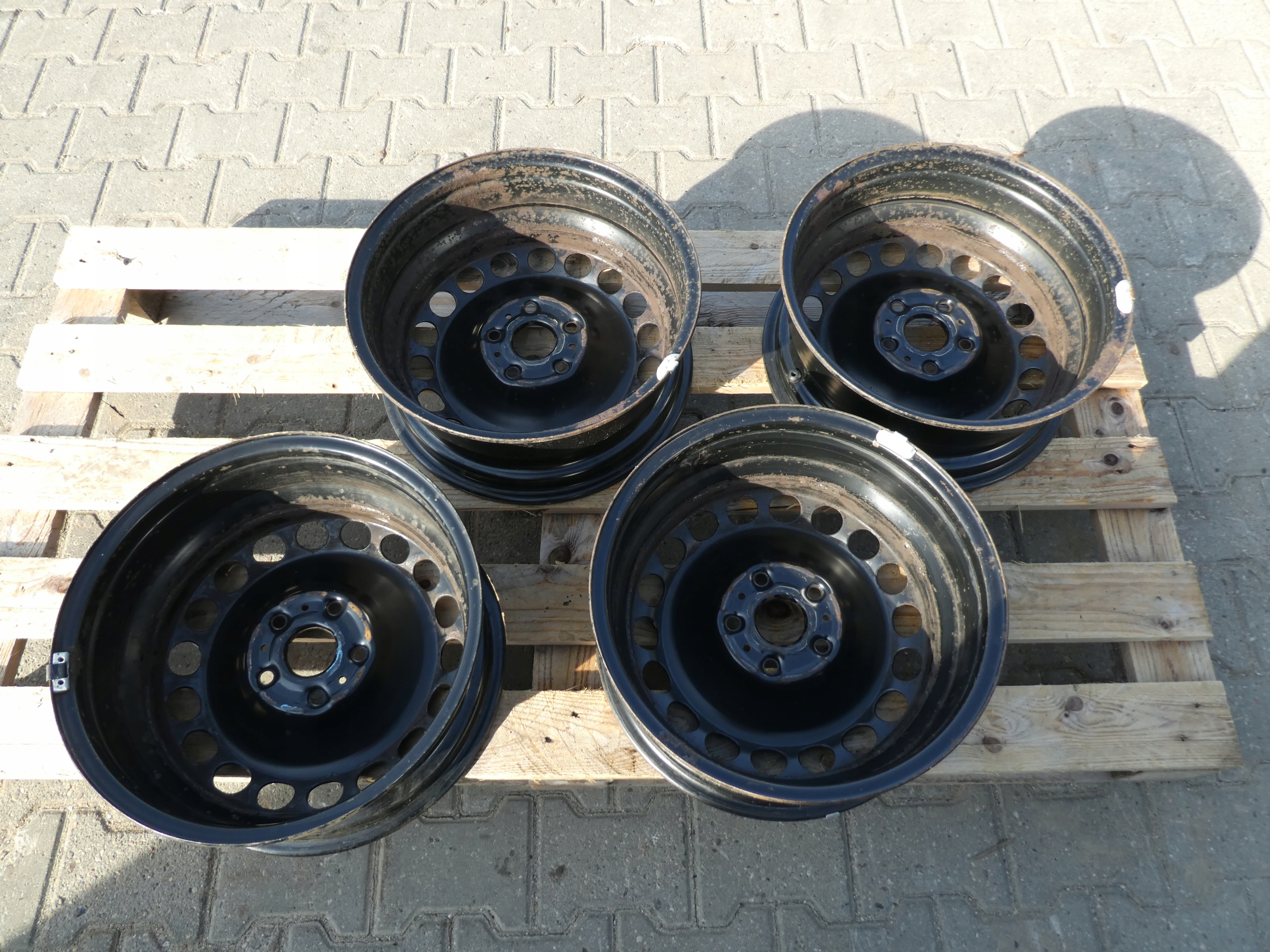 4X CERCHI FERRO VW 5X112 16 7N0601027E