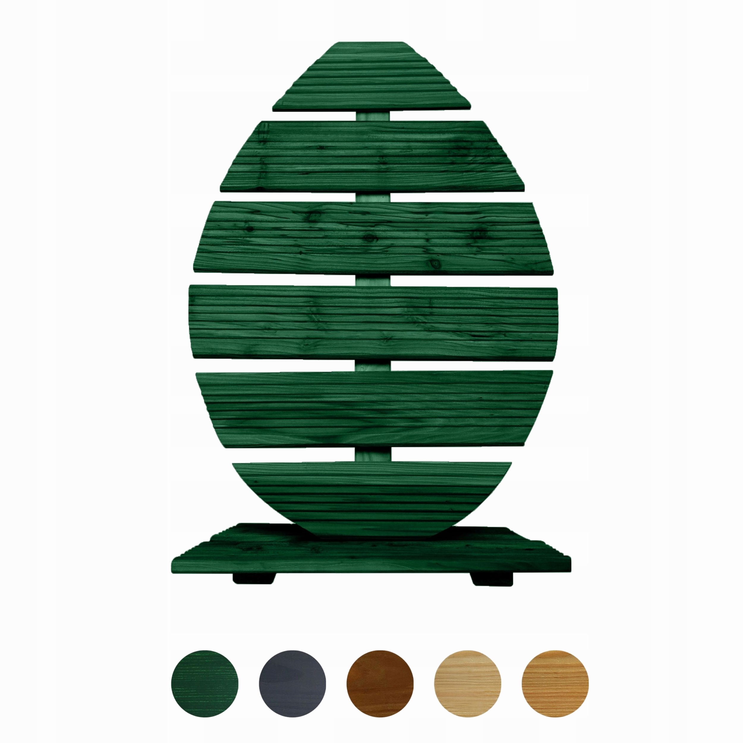 Floranica Velikonoční dekorace ze dřeva vajíčko 70 cm Zelená