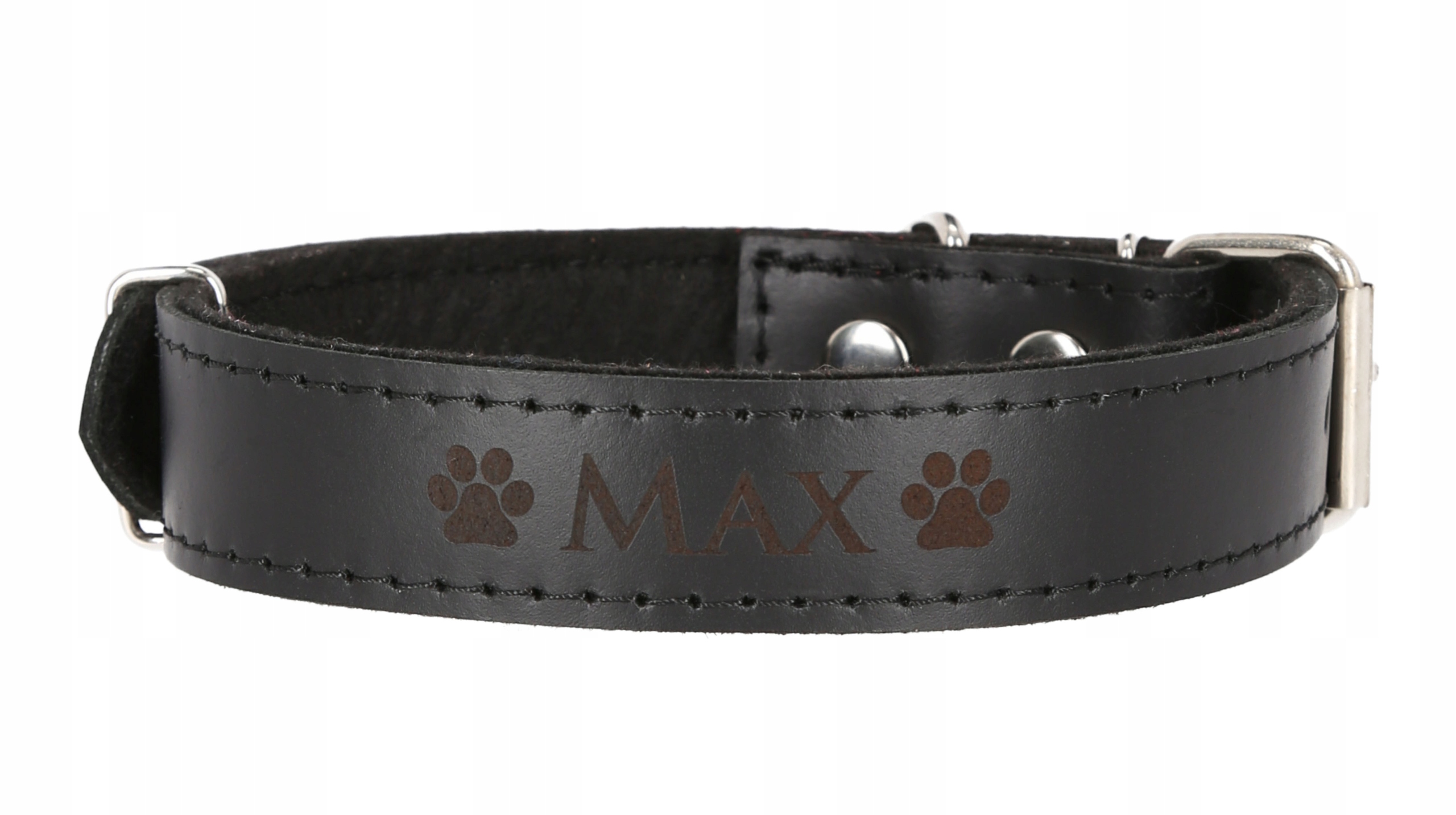 

Obroża Skórzana Grawer roz. 38-48cm